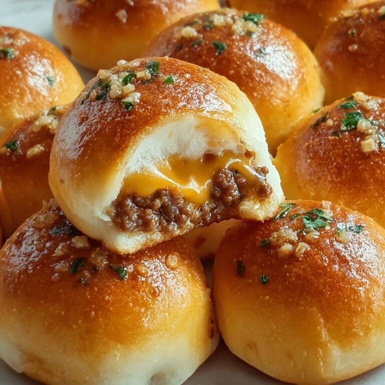 Irresistibly Juicy Garlic Parmesan Cheeseburger Bombs Recipe
