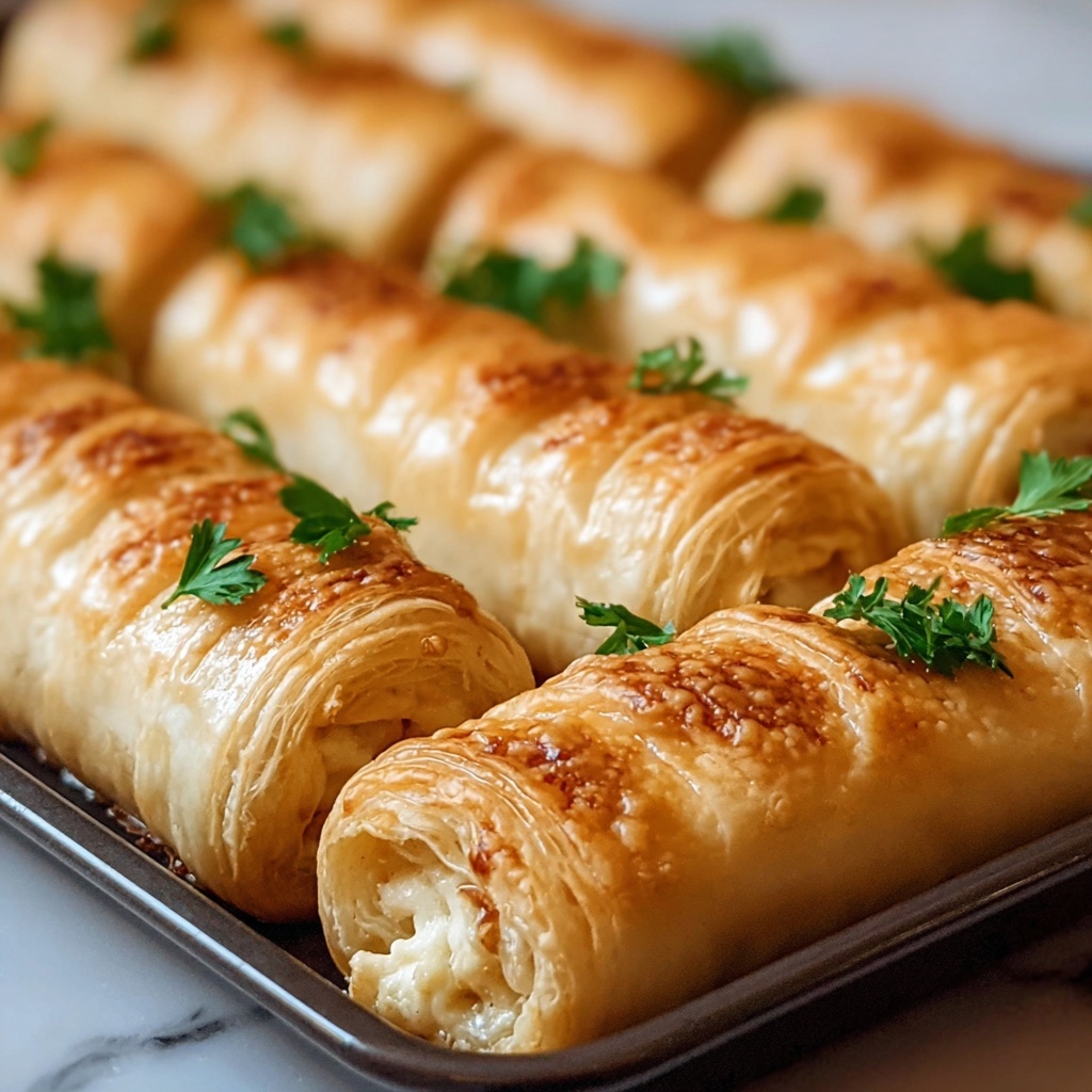 Cheesy Garlic Butter Rollups Recipe - Recipe Image