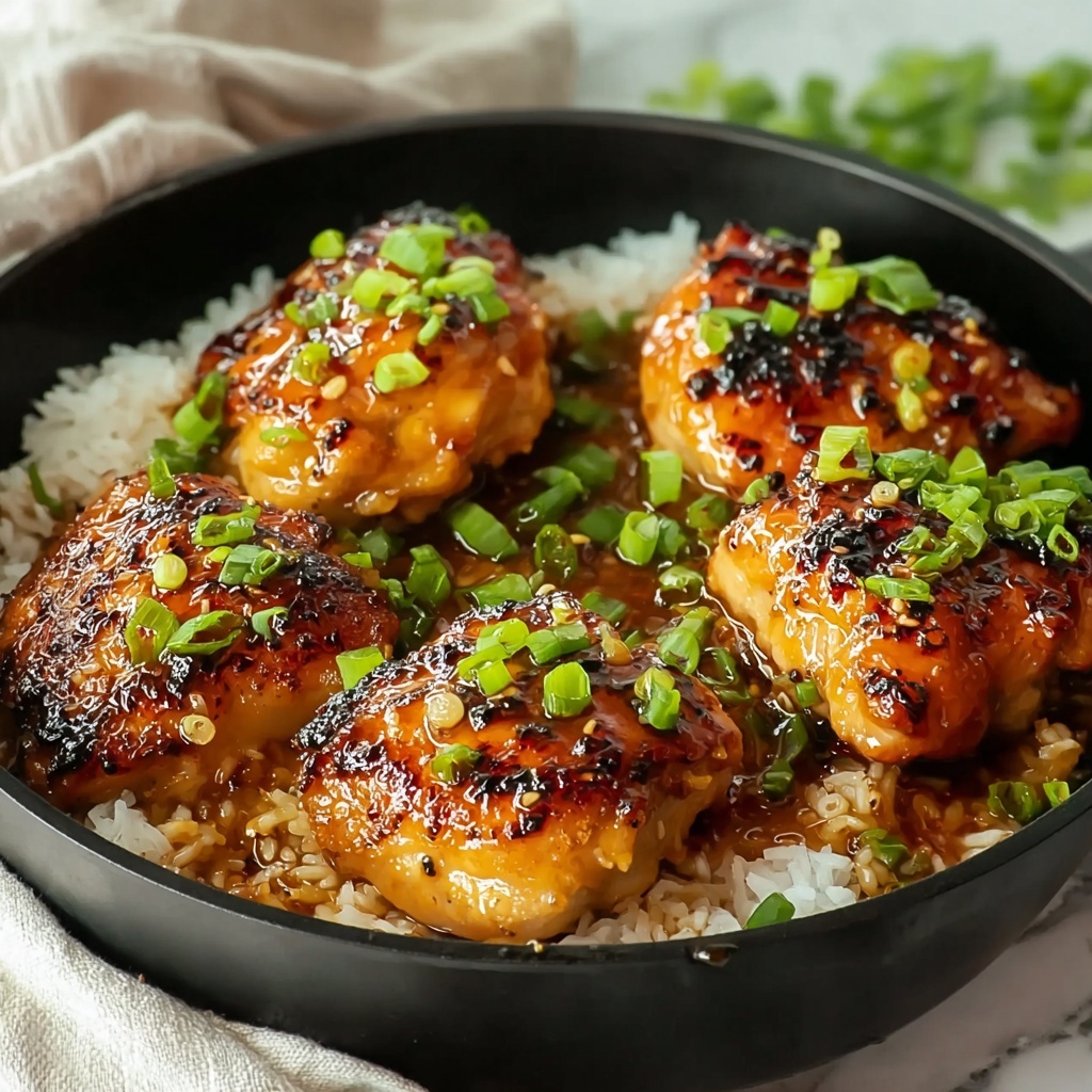 Spicy Crispy Skillet Bang Bang Chicken Thighs Recipe - Recipe Image