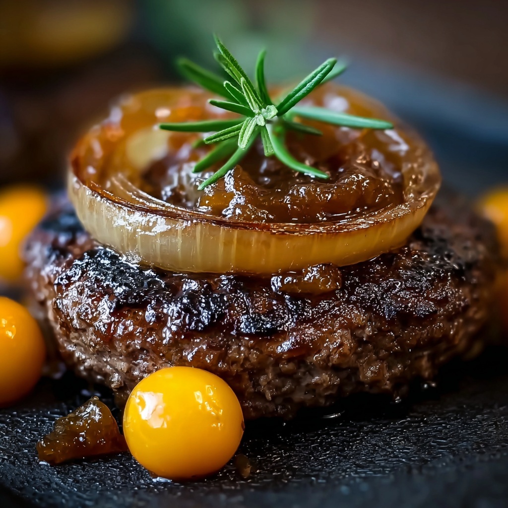 Irresistibly Easy Hamburger Steaks with Onion Gravy Recipe - Recipe Image
