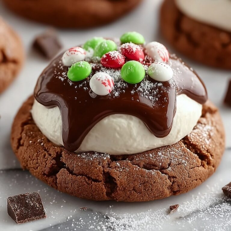 Gooey Hot Cocoa Cookies with Marshmallow Topping Recipe