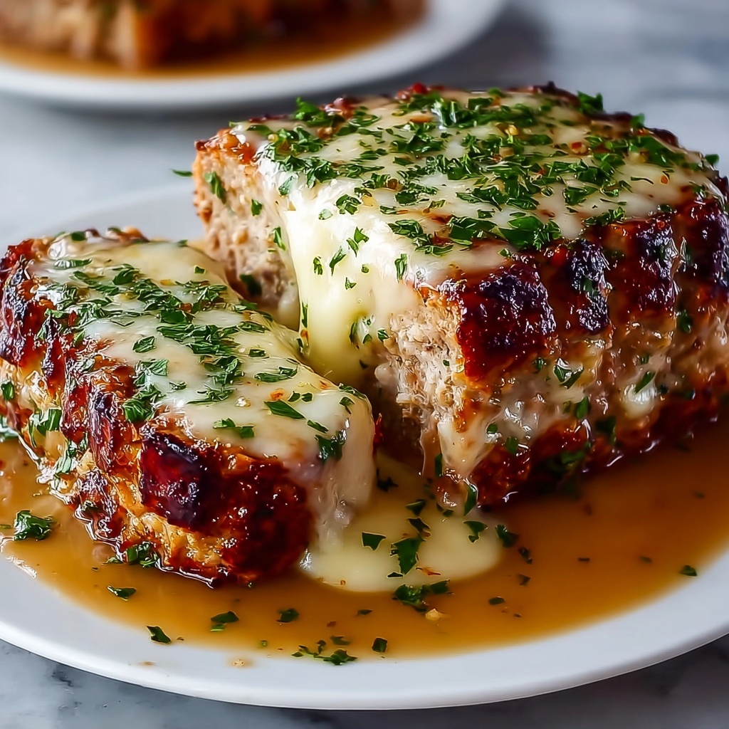 Melt-in-Your-Mouth Garlic Parmesan Chicken Meatloaf Delight Recipe - Recipe Image