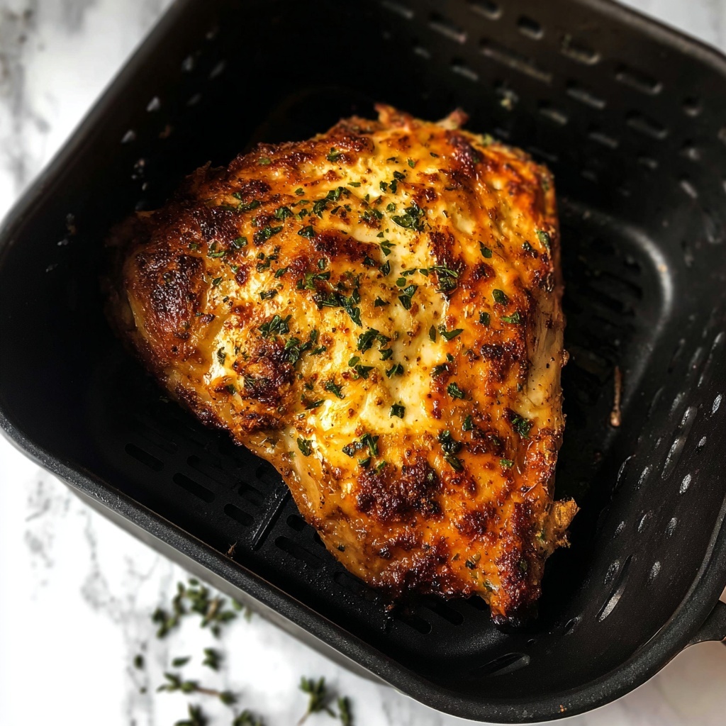 Air Fryer Herb-Butter Turkey Breast Recipe - Recipe Image