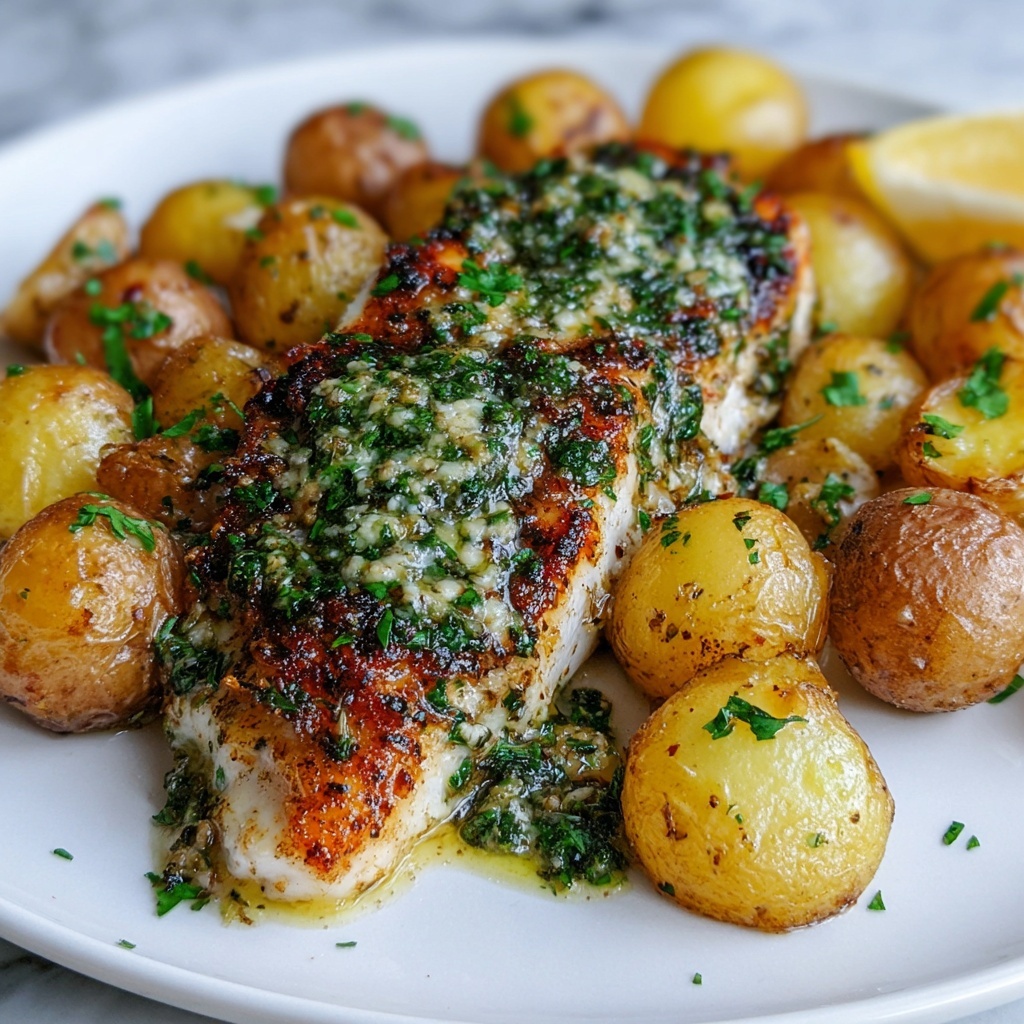 Garlic Parmesan Chicken and Potatoes Recipe - Recipe Image