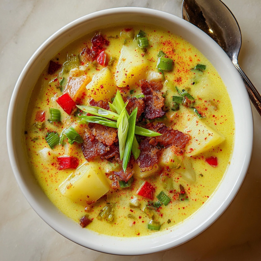 Creamy Cajun Potato Soup Recipe - Recipe Image