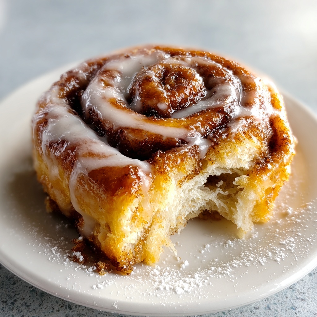 Warm Glazed Baked Cinnamon Rolls Recipe - Recipe Image