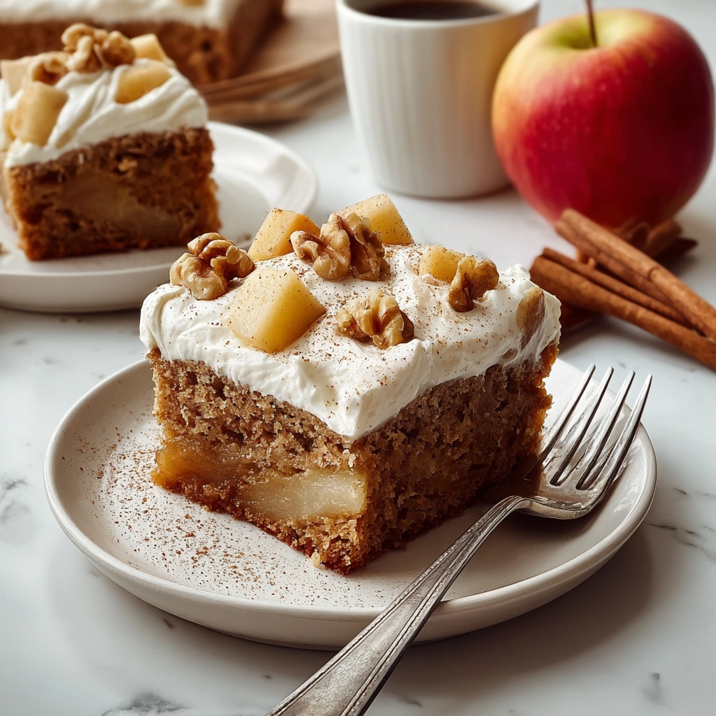 Apple Cinnamon Sheet Cake Recipe - Recipe Image