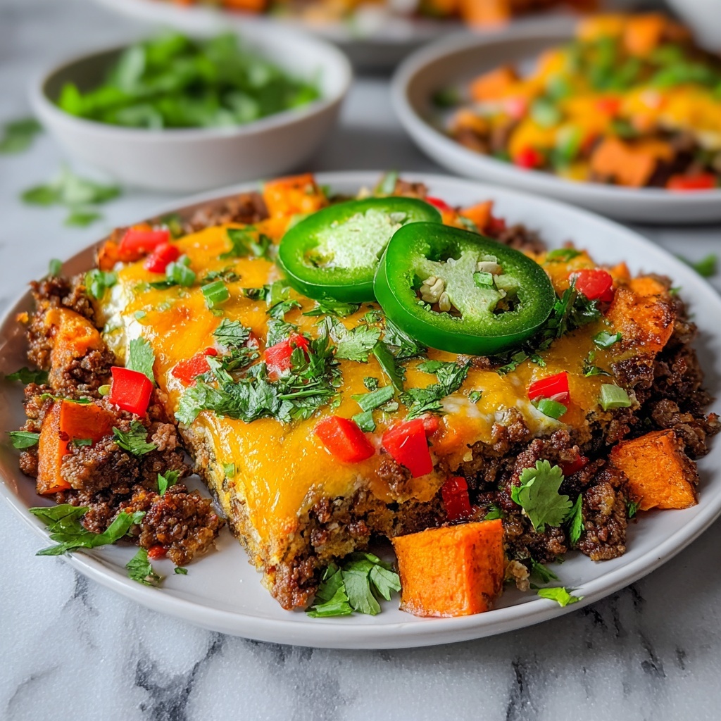 Ground Turkey Sweet Potato Bake Recipe - Recipe Image