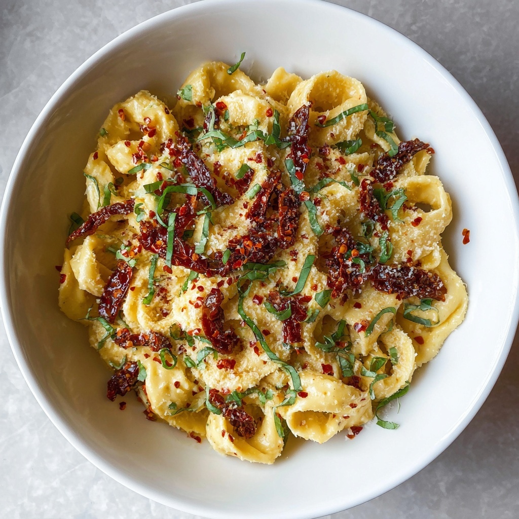 Sun-Dried Tomato Ricotta Pesto Pasta Recipe - Recipe Image
