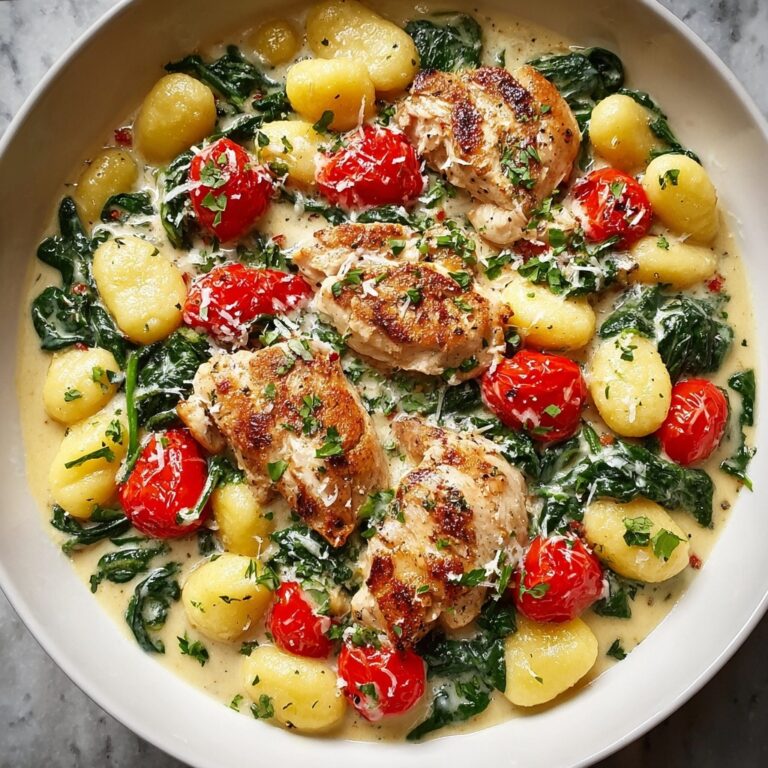 Garlic Chicken Gnocchi Skillet Recipe