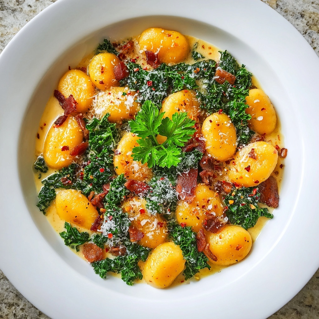Savory Butternut Squash Gnocchi Soup Recipe - Recipe Image