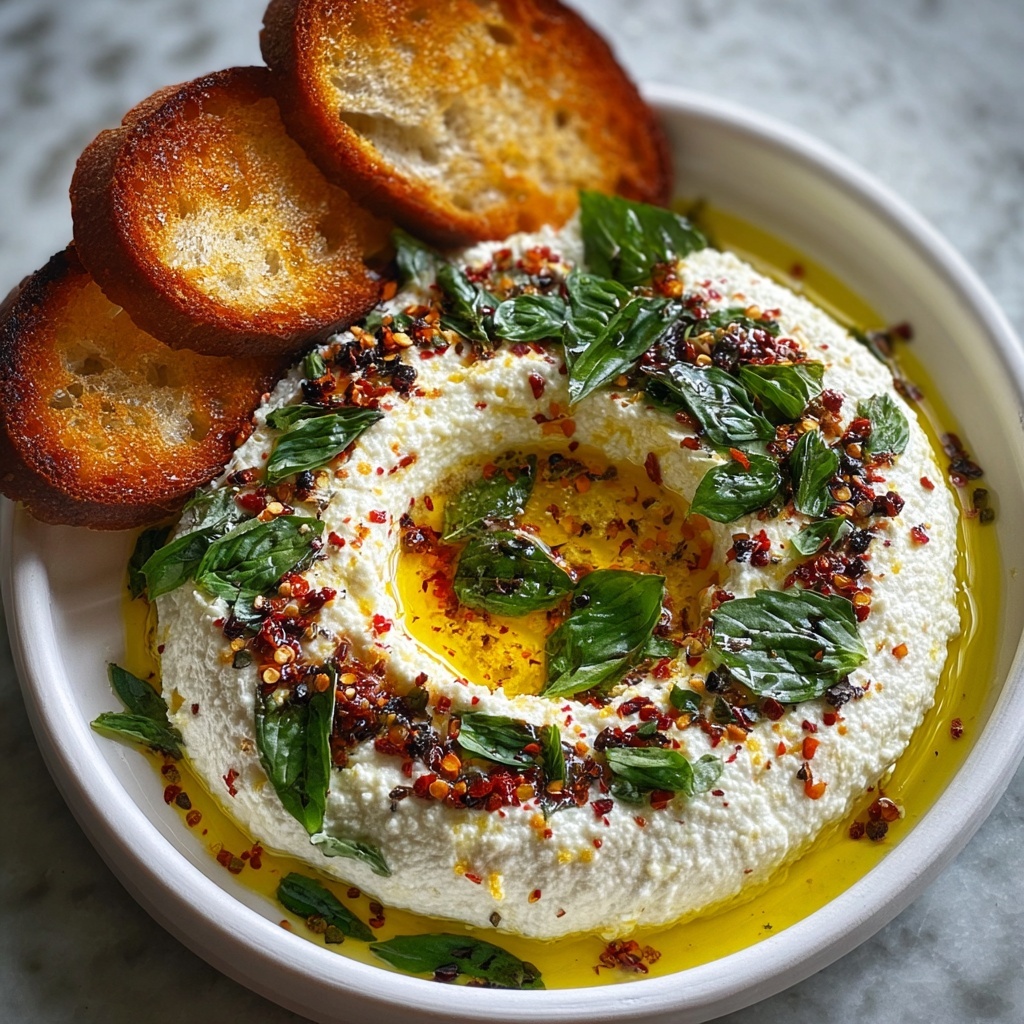 Whipped Ricotta Dip with Spicy Honey Recipe - Recipe Image