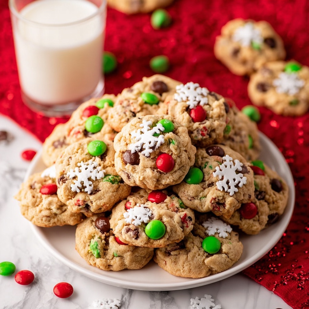 Christmas Monster Cookies Recipe - Recipe Image