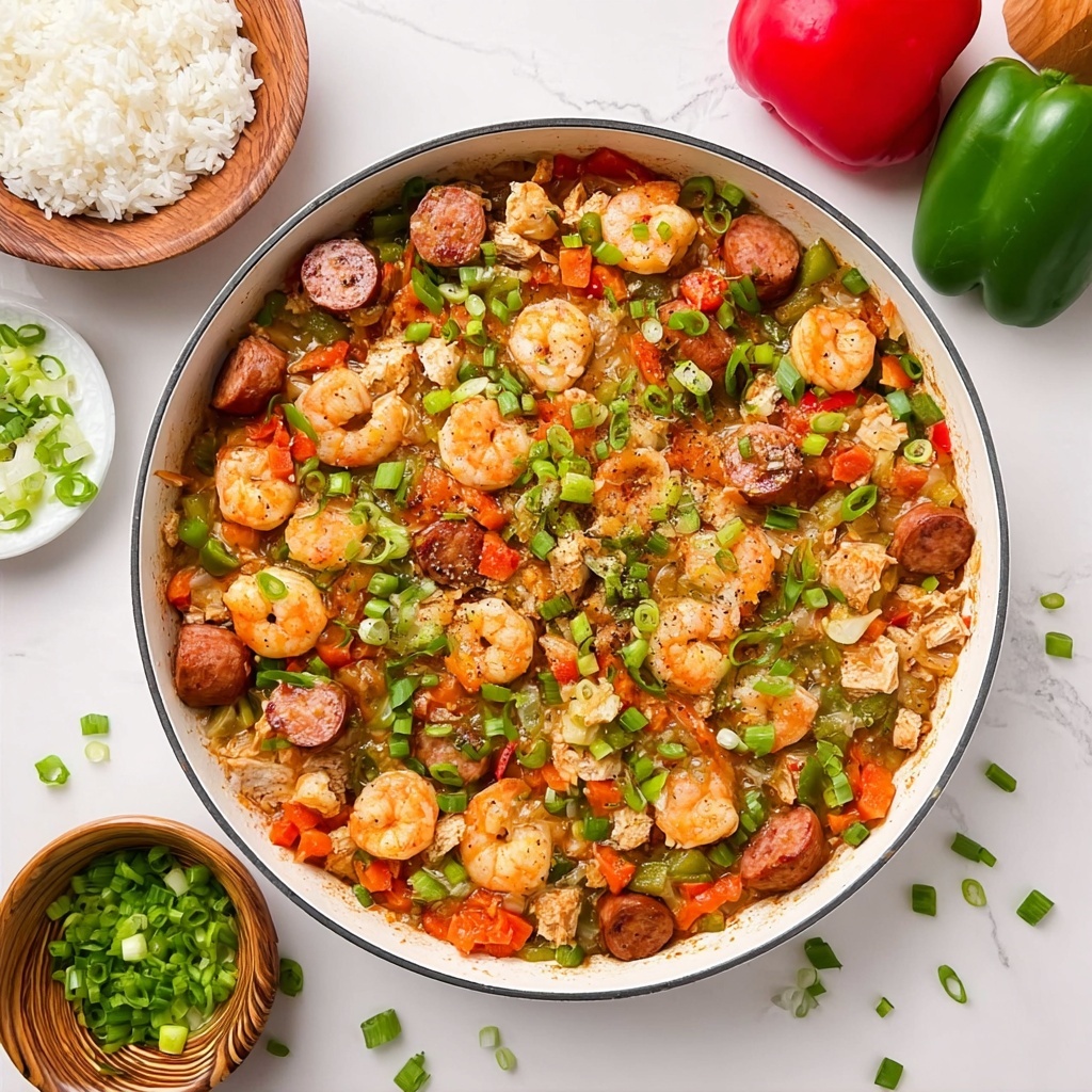 Easy Spicy Chicken and Shrimp Jambalaya Recipe - Recipe Image