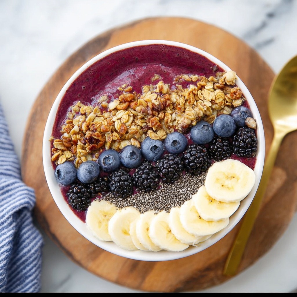 Blueberry Banana Smoothie Bowl Recipe - Recipe Image