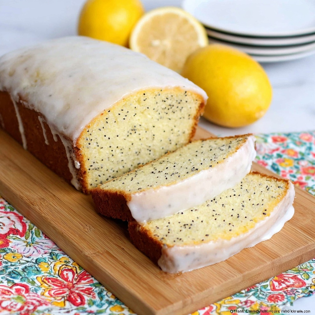 Lemon Poppy Seed Bread with Lemon Glaze Recipe - Recipe Image