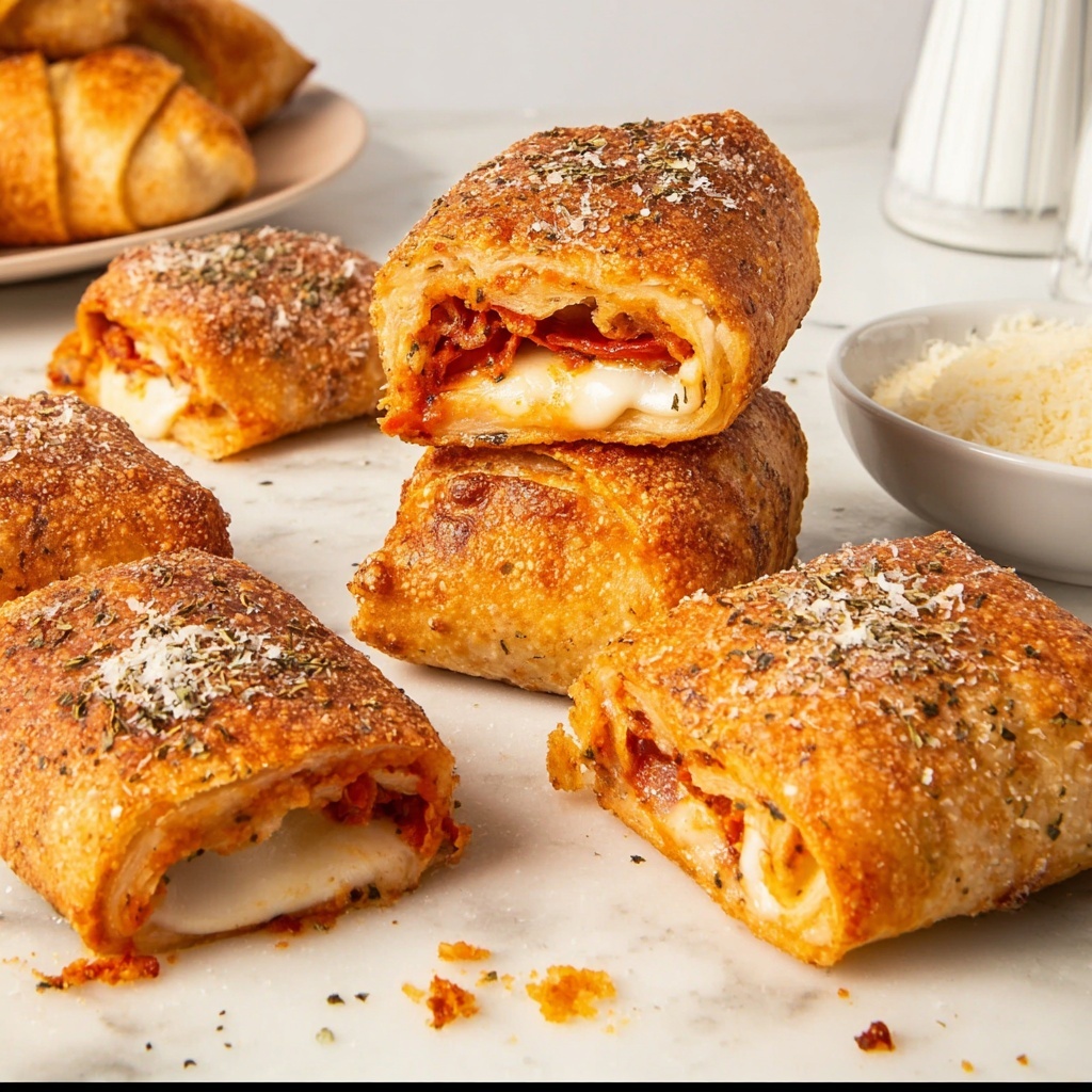 Pizza Egg Rolls Recipe - Recipe Image