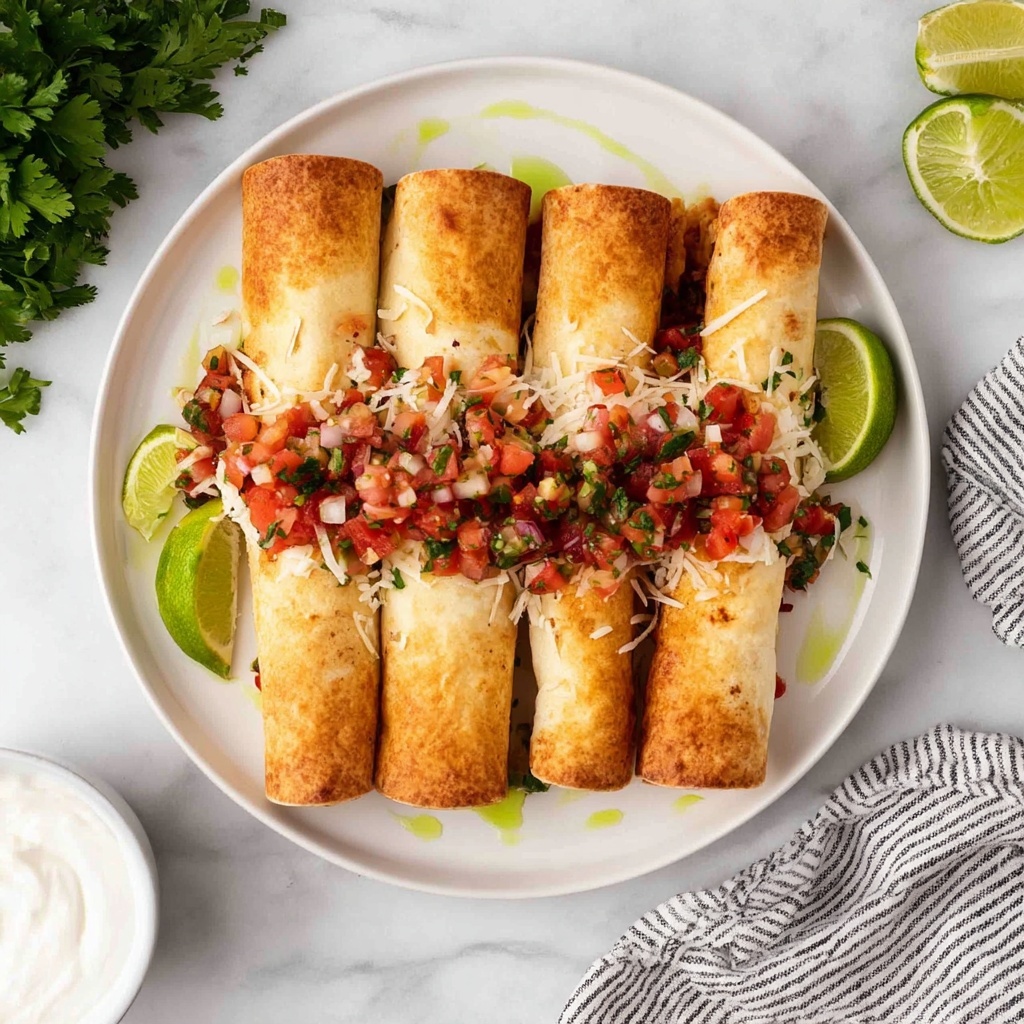 Air Fryer Chicken Taquitos Recipe - Recipe Image