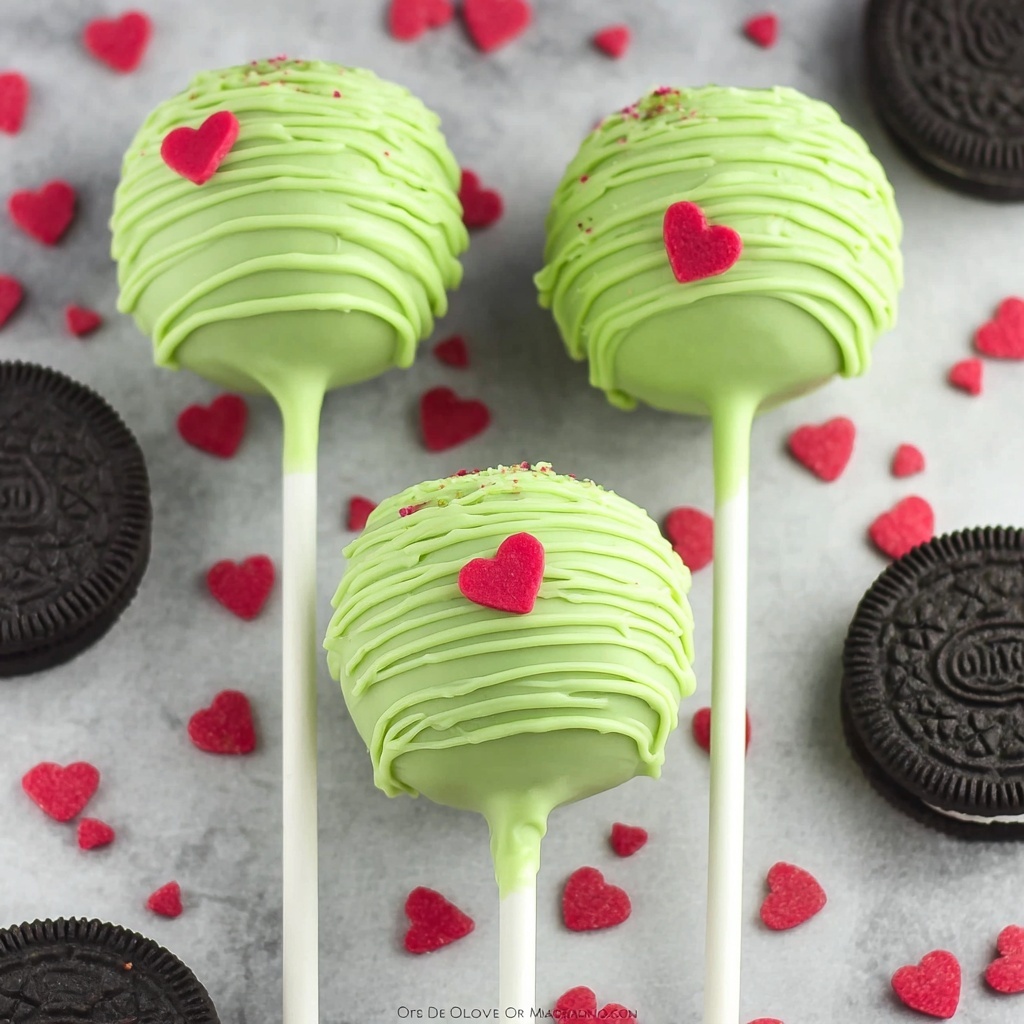 Grinch Oreo Pops Recipe - Recipe Image