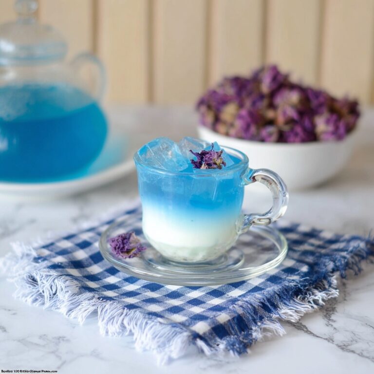Butterfly Pea Tea Latte Recipe
