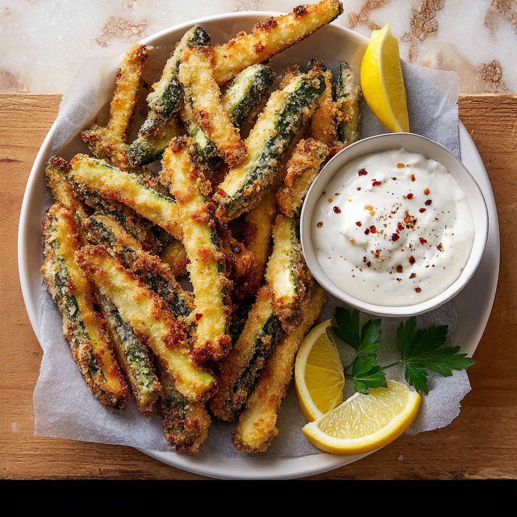Crispy Baked Zucchini Fries Recipe - Recipe Image