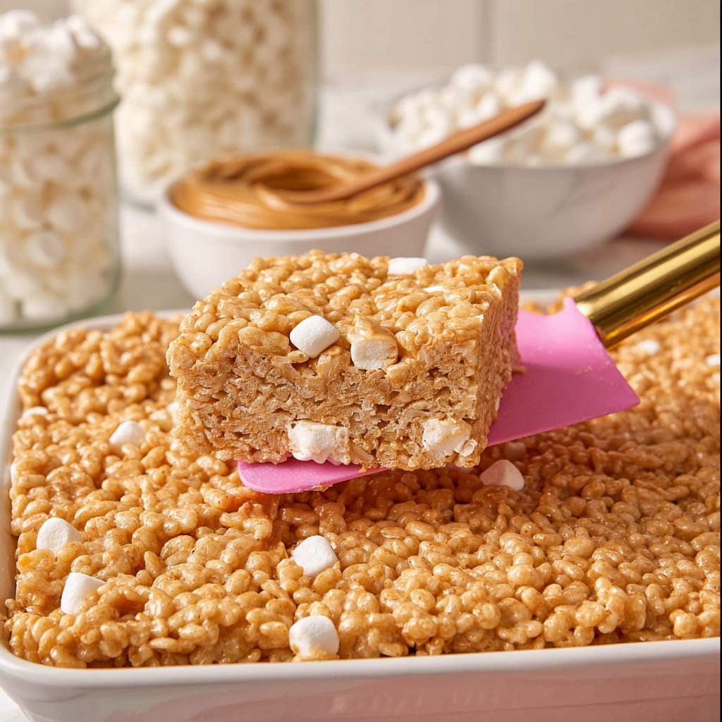 Peanut Butter Rice Krispie Treats Recipe - Recipe Image