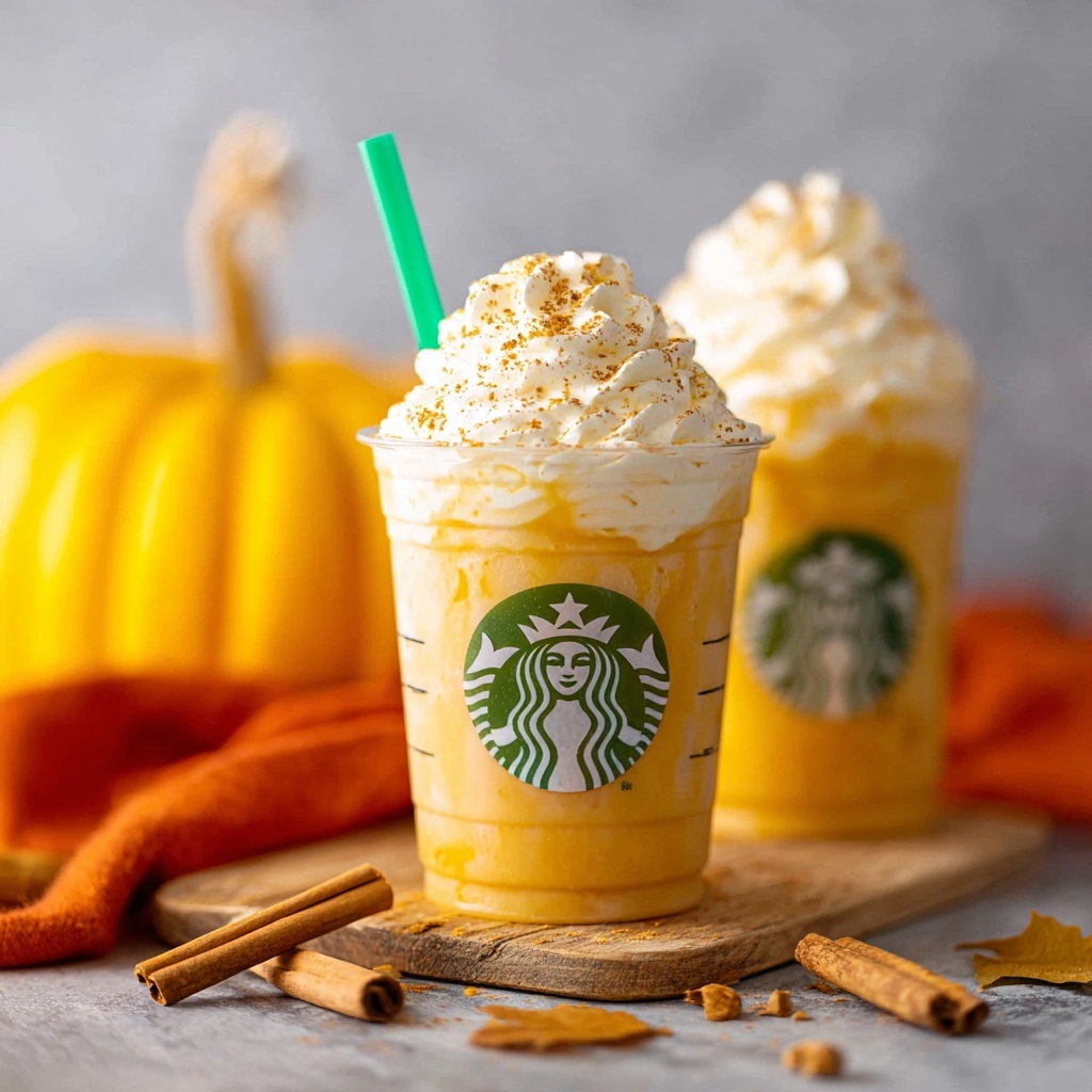 Pumpkin Spice Frappuccino Recipe - Recipe Image