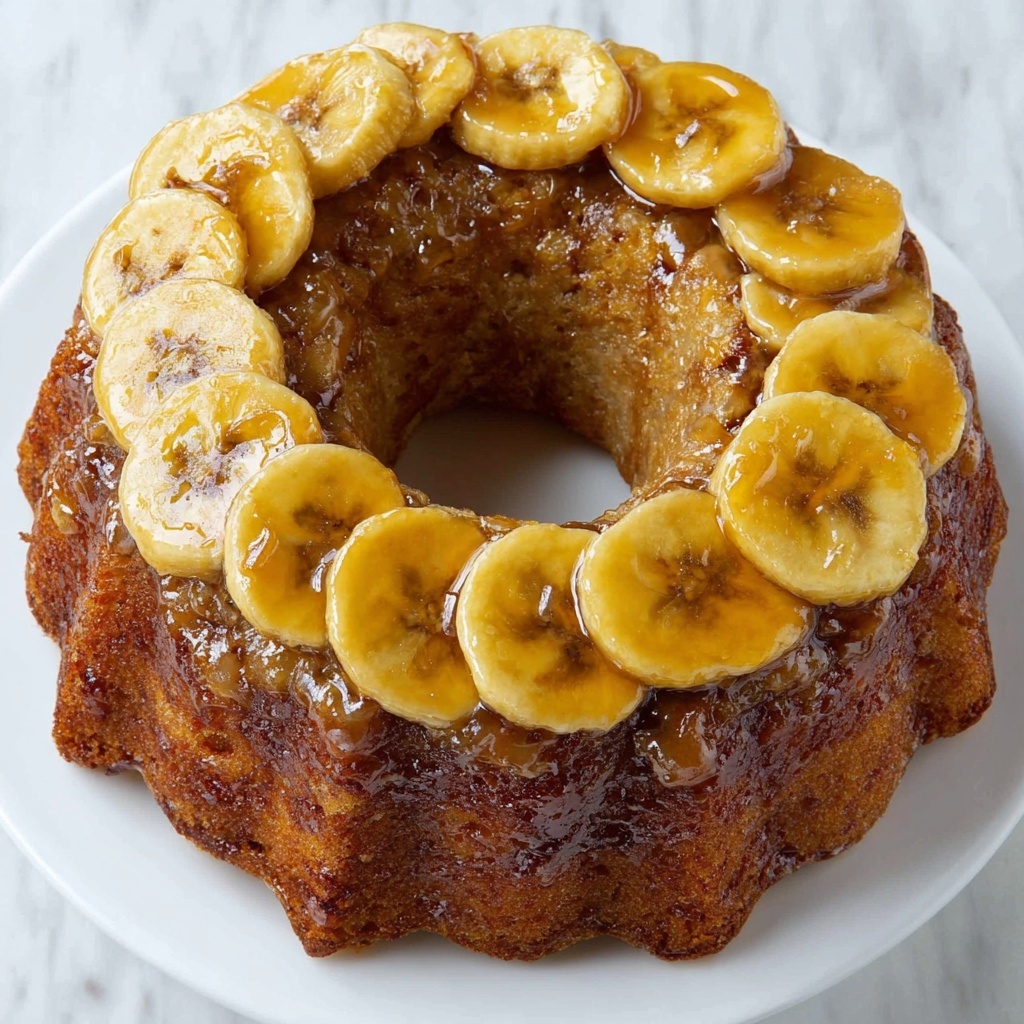 Banana Upside Down Cake Recipe - Recipe Image
