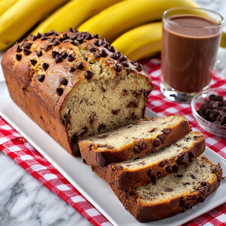 Banana Bread with Chocolate Chips Recipe