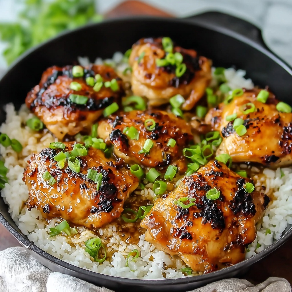 Spicy Crispy Skillet Bang Bang Chicken Thighs Recipe - Recipe Image