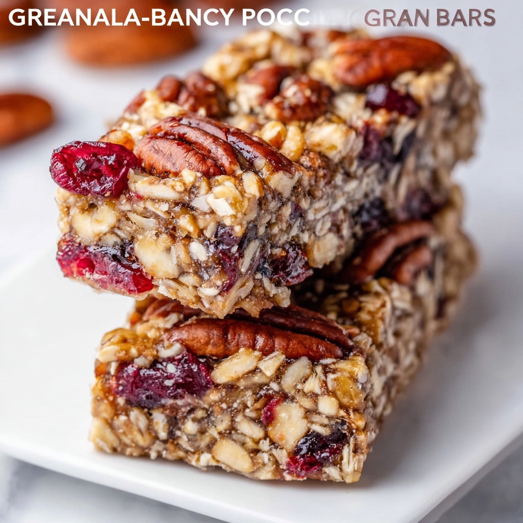 Healthy Homemade Granola Bars Recipe - Recipe Image