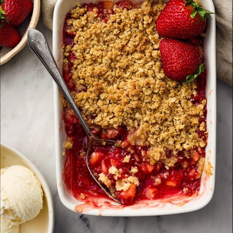 Strawberry Rhubarb Crisp Recipe