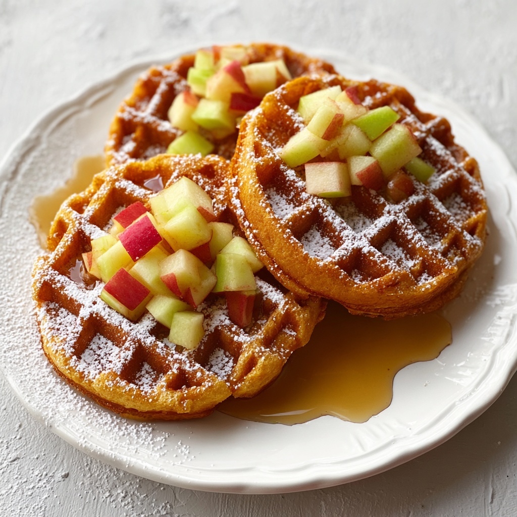 Apple Fritter Waffle Donuts Recipe - Recipe Image