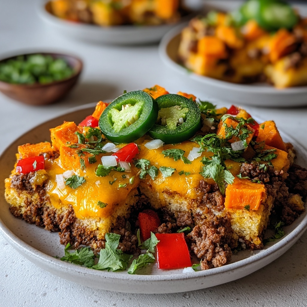 Ground Turkey Sweet Potato Bake Recipe - Recipe Image