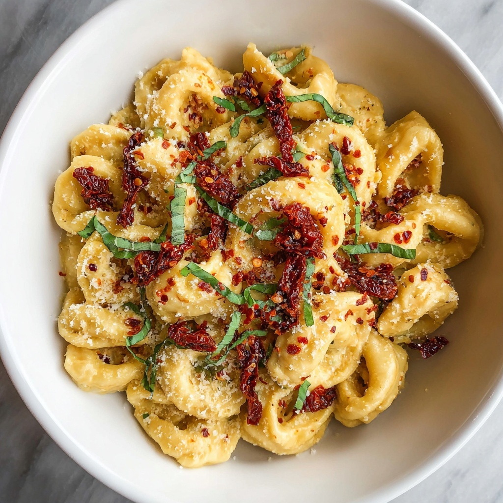 Sun-Dried Tomato Ricotta Pesto Pasta Recipe - Recipe Image