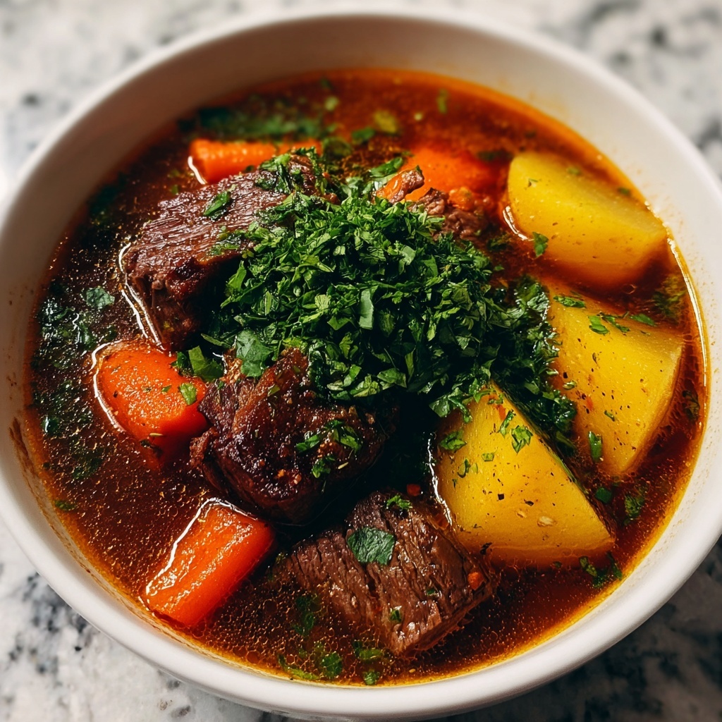 Hearty Beef Stew with Carrots and Potatoes Recipe - Recipe Image