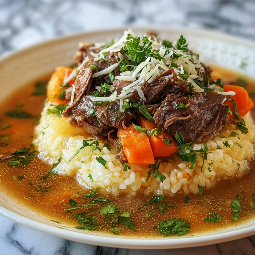 Italian Pot Roast Parmesan Risotto Recipe - Recipe Image