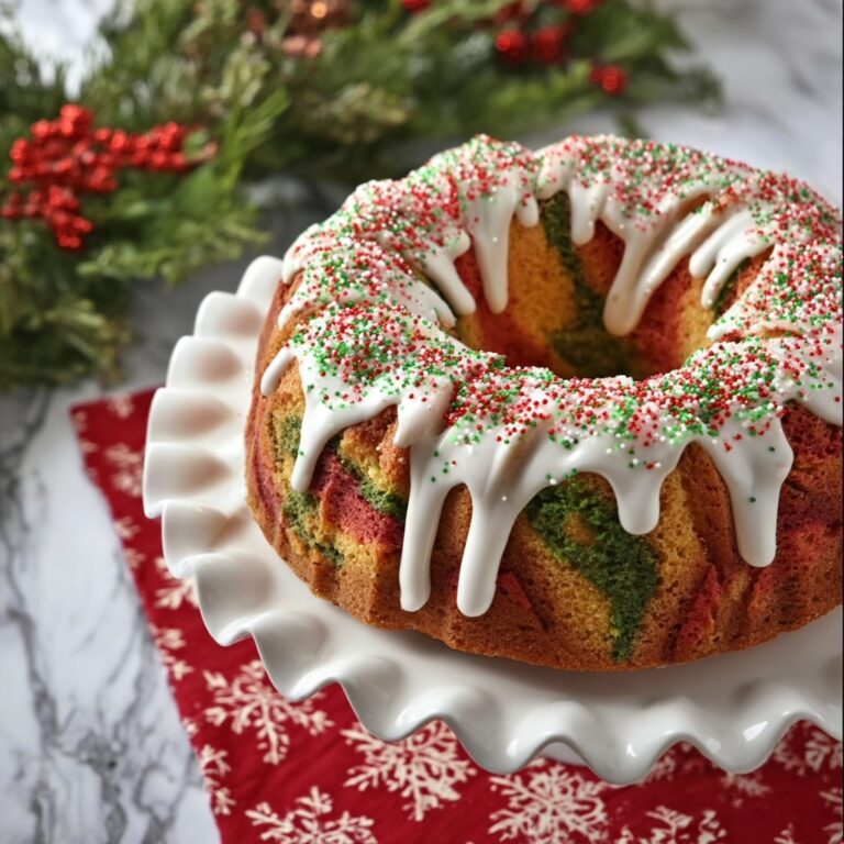 Christmas Funfetti Bundt Cake Recipe
