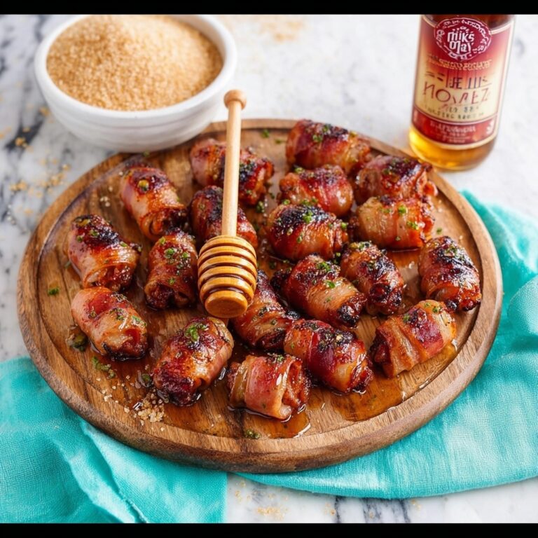 Bacon Wrapped Smokies with Honey and Brown Sugar Glaze Recipe