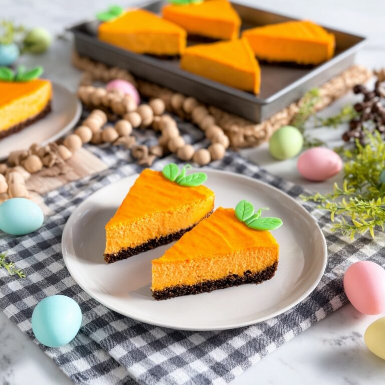 Carrot Cake Inspired Cheesecake with Candy Decorations Recipe