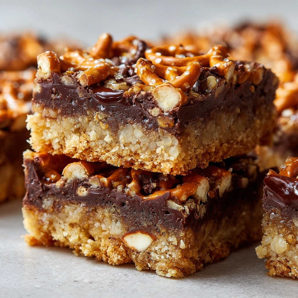 Homemade No-Bake Chocolate Crunch Bars Recipe - Recipe Image