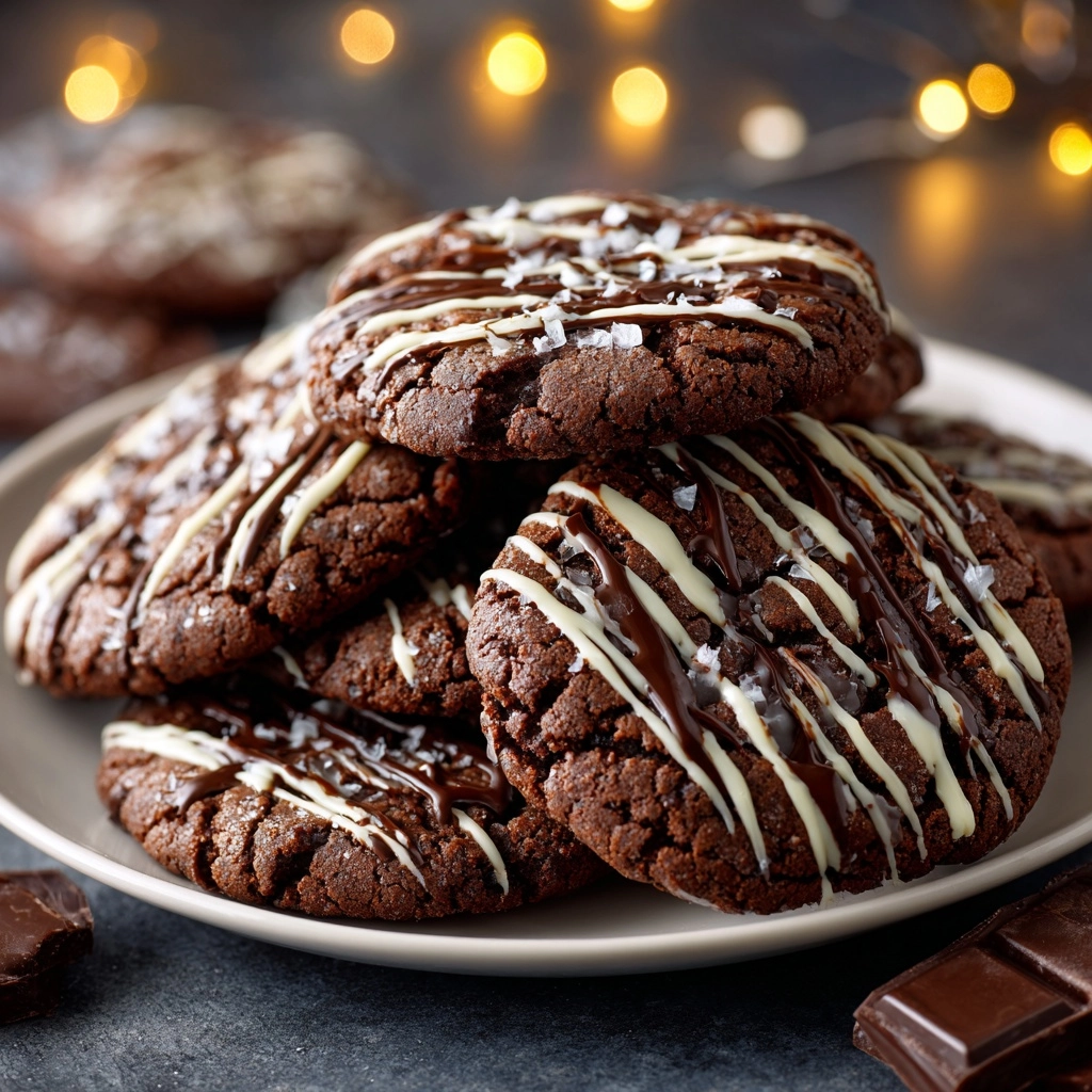 Rich Chocolate Cookies with Glossy Ganache Glaze Recipe - Recipe Image