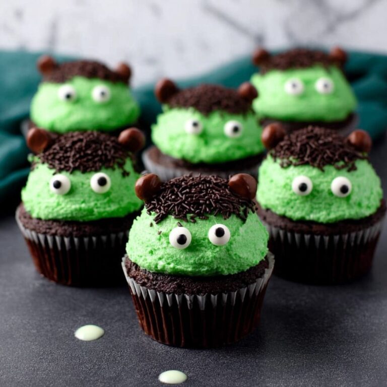Chocolate Frankenstein Cupcakes Recipe