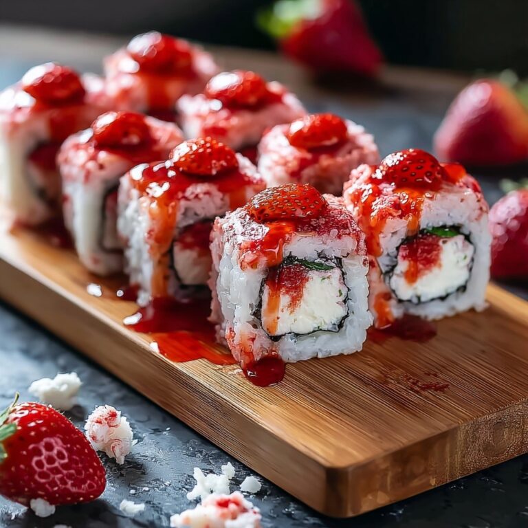 Indulgent Strawberry Shortcake Sushi: A Fun No-Bake Twist Recipe