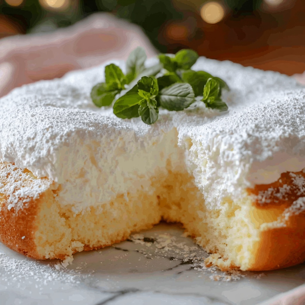 Delightfully Easy Light & Fluffy Yogurt Cloud Cake Recipe - Recipe Image
