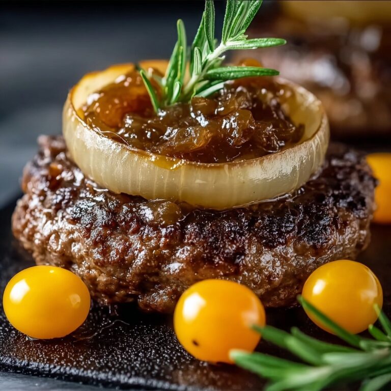 Irresistibly Easy Hamburger Steaks with Onion Gravy Recipe