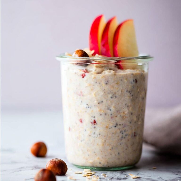 Apple Cinnamon Overnight Oats Recipe