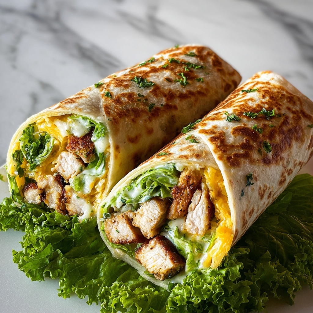 Keto Cheesy Garlic Chicken Wraps Recipe - Recipe Image