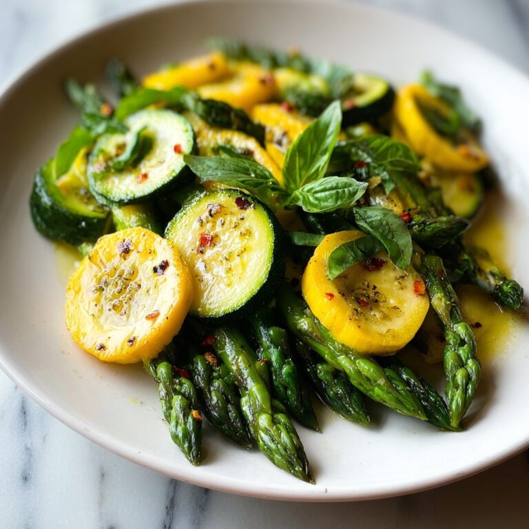 Healthy Asparagus with Zucchini and Squash Recipe