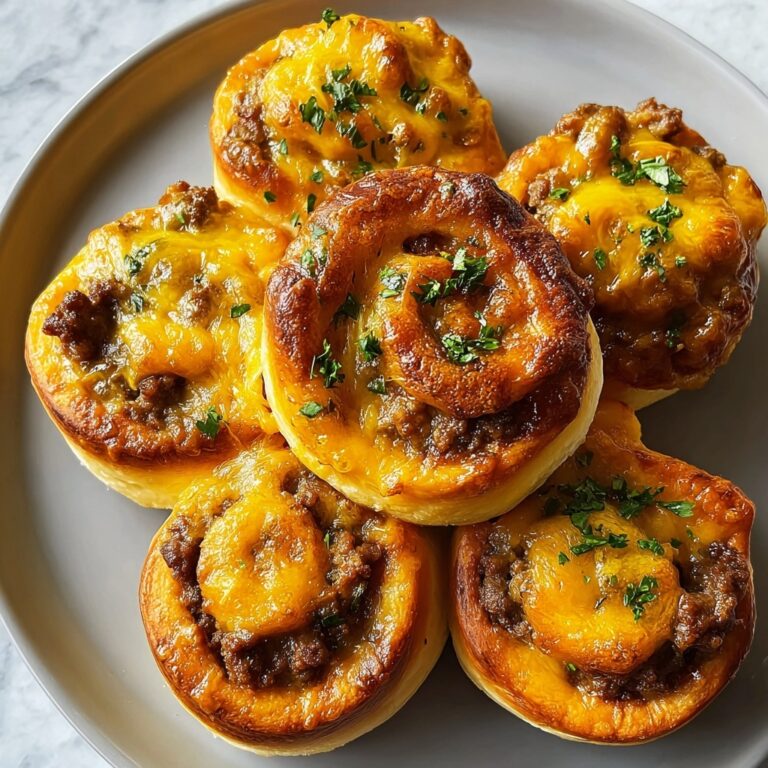 Garlic Butter Cheeseburger Rollups Recipe